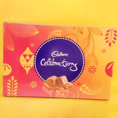 A delightful Cadbury Celebrations Box weighing 113.8g, featuring an assortment of assorted chocolates for joyous celebrations.