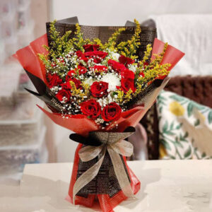 20 red roses bunch