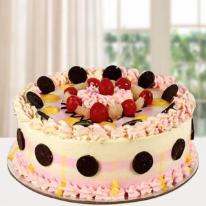 delectable Cherry Oreo Cake, a delightful fusion of rich chocolate, luscious cherries, and Oreo crumbles.