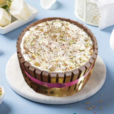 Indulge in our delightful Vanilla Dryfruit Cream Cake, available in round shape and weights of 1 kg or 2 kg.