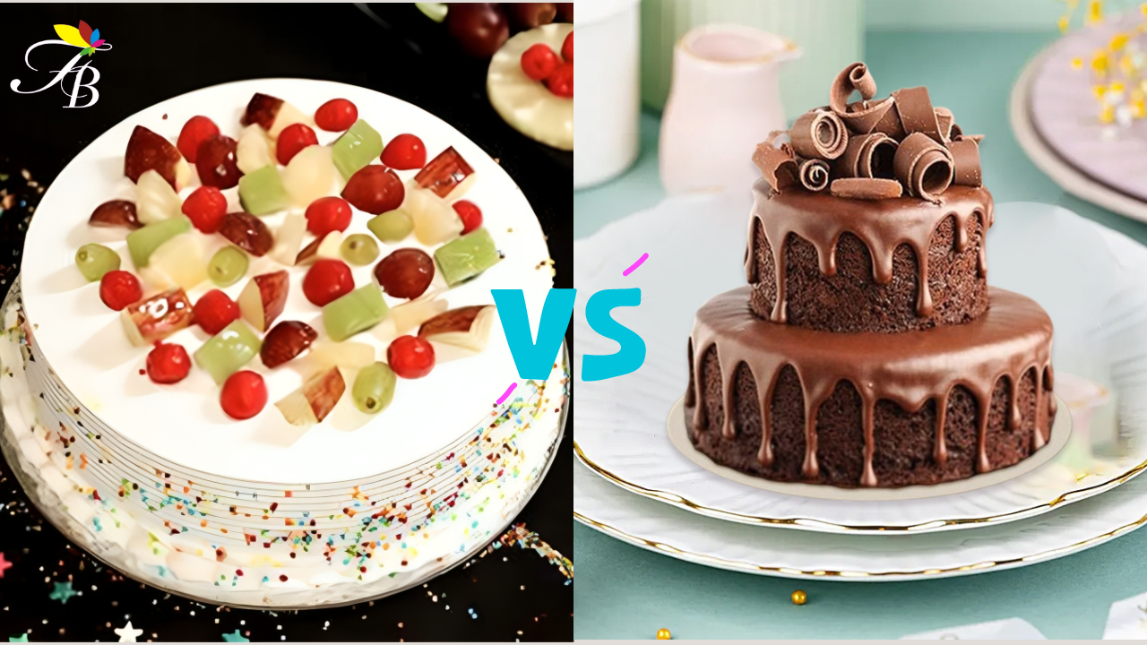 Fresh Fruit Cake VS Chocolate Cake : A Delicious Dilemma